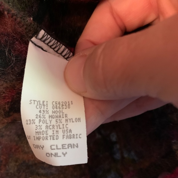 Canvasbacks vintage knit blazer with wood button - Picture 5 of 7